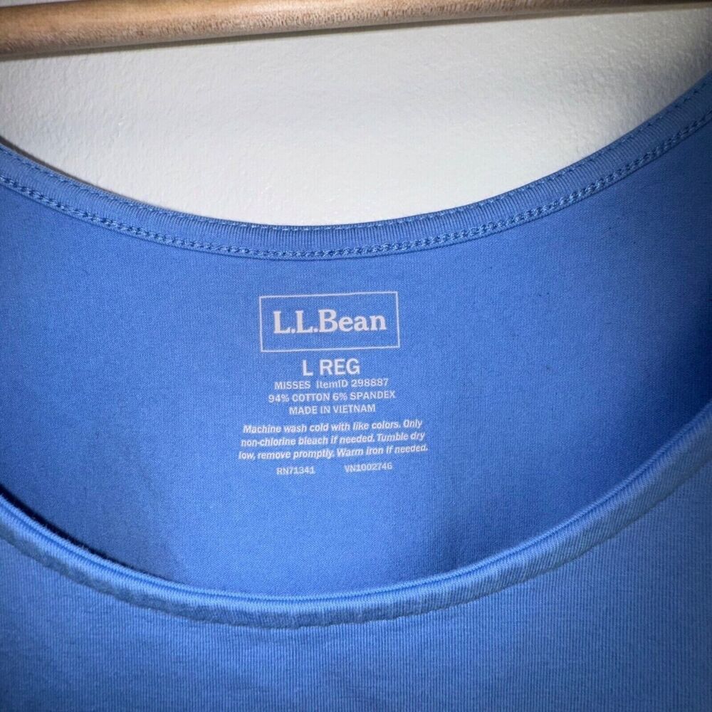 L.L. Bean Large Light Blue Tank Top - Picture 2 of 3